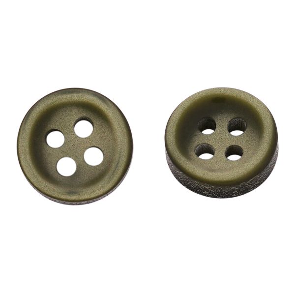 Пуговицы 4 прокола 18L=11 мм, col.06 оливковый, 72 шт, CBM-127