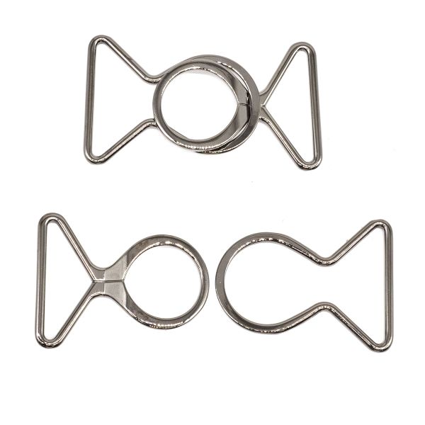 Пряжка-застежка 40 мм чер/никель, 4 шт, BIG