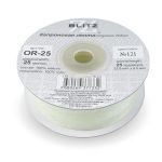 Лента капроновая (органза) 25.0 мм / 22.8±1 метра, 121 св.св.салатовый, Blitz OR-25