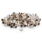 Наконечник для шнура металл колокол ⌀3,5/7 мм, 12,5х11,5 мм золото, 100 шт