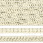 Тесьма Шанель плетеная 8 мм, 0384-0017 цв.молочный уп.9м