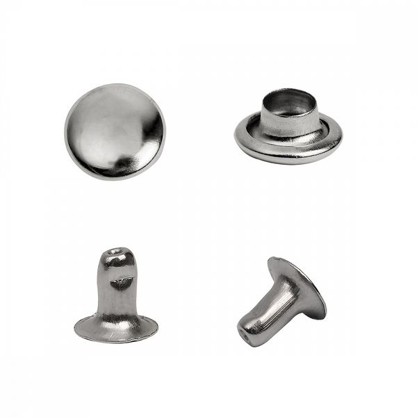 Хольнитены односторонние сталь 6х6 мм, №0, TBY.5106 цв. никель уп. 1000 шт, TBY