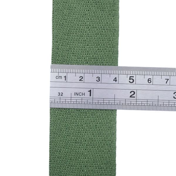 Тесьма (лента) киперная 40 мм / 50 метров, 13 г/м, 100% полиэфир, 23 хаки