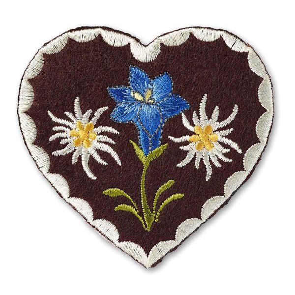 Термоаппликация-заплатка Сердце кор. Эдельвейс Prym