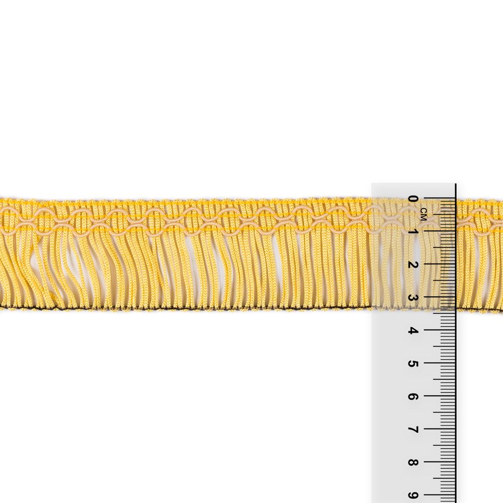 Бахрома отделочная 35.0 мм / 16 метров, 003 желтый, Gamma А-07