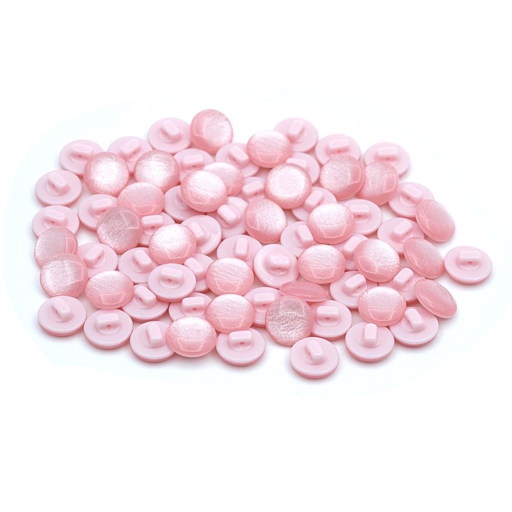 Пуговицы на ножке 22L (14мм), пластик (col.16 розовый), 72 шт, CR P-45
