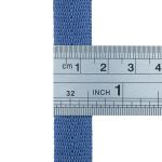 Тесьма (лента) киперная 15 мм / 50 метров, 3 г/м, 100% полиэфир, 18 джинс