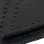 Заплатки пришивные из кожи, треугольник равнобедр., стор. 5см, с перфорацией, 2 шт, 100% кожа, 01 черный, 9901