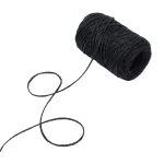 Шпагат джутовый ⌀1.4 мм / 100 метров (100 г), 2-ниточный, 1200 текс, евробобина, черный