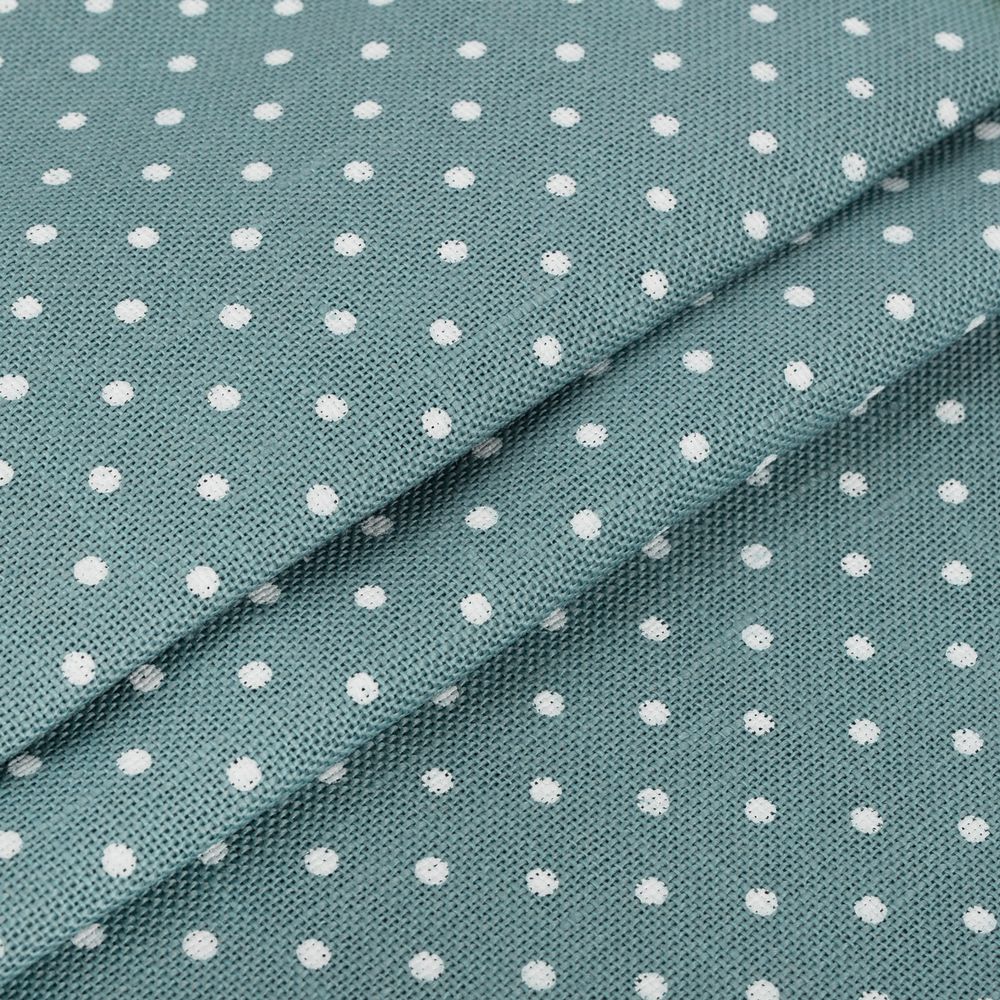 Канва Zweigart Belfast 32 ct, 140 см, 50 метров, 5269 голубой в горошек