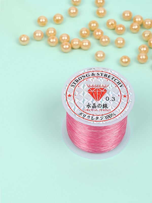 Нить-леска 0.3 мм, 100 м, цв. розовый