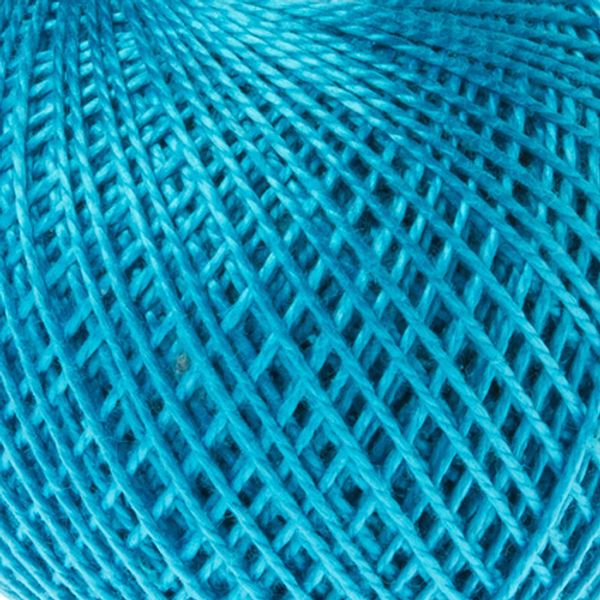 Пряжа ПНК им.Кирова Ирис / уп.20 мот. по 25 г, 150м, 3106 яркая бирюза