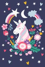Картина по номерам Фрея, на картоне Нежный единорог, 20х30 см