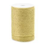 Шнур витой ⌀5.0 мм / 50 метров, металлизированный, золото