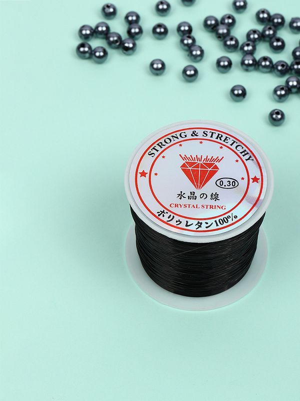 Нить-леска 0.3 мм, 100 м, цв. черный