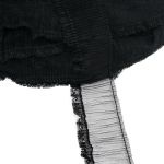 Кружево плиссированное 95 мм, / 45.72 метра, складка плиссе, цв. черный