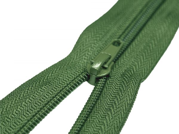 Молния спираль (витая) (цв.SBS) брючная Т3 (3 мм) 1 зам., н/раз., 18 см, автомат, S-567 хаки, 100 шт