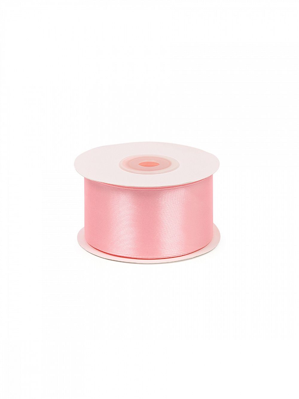 Лента атласная 1-сторонняя 38.0 мм / 22.5±1 метра, 3053 св.розовый, Magic4Hobby