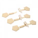 Клевант экокожа 190 мм C-KLV01 цв.бежевый, 3 шт