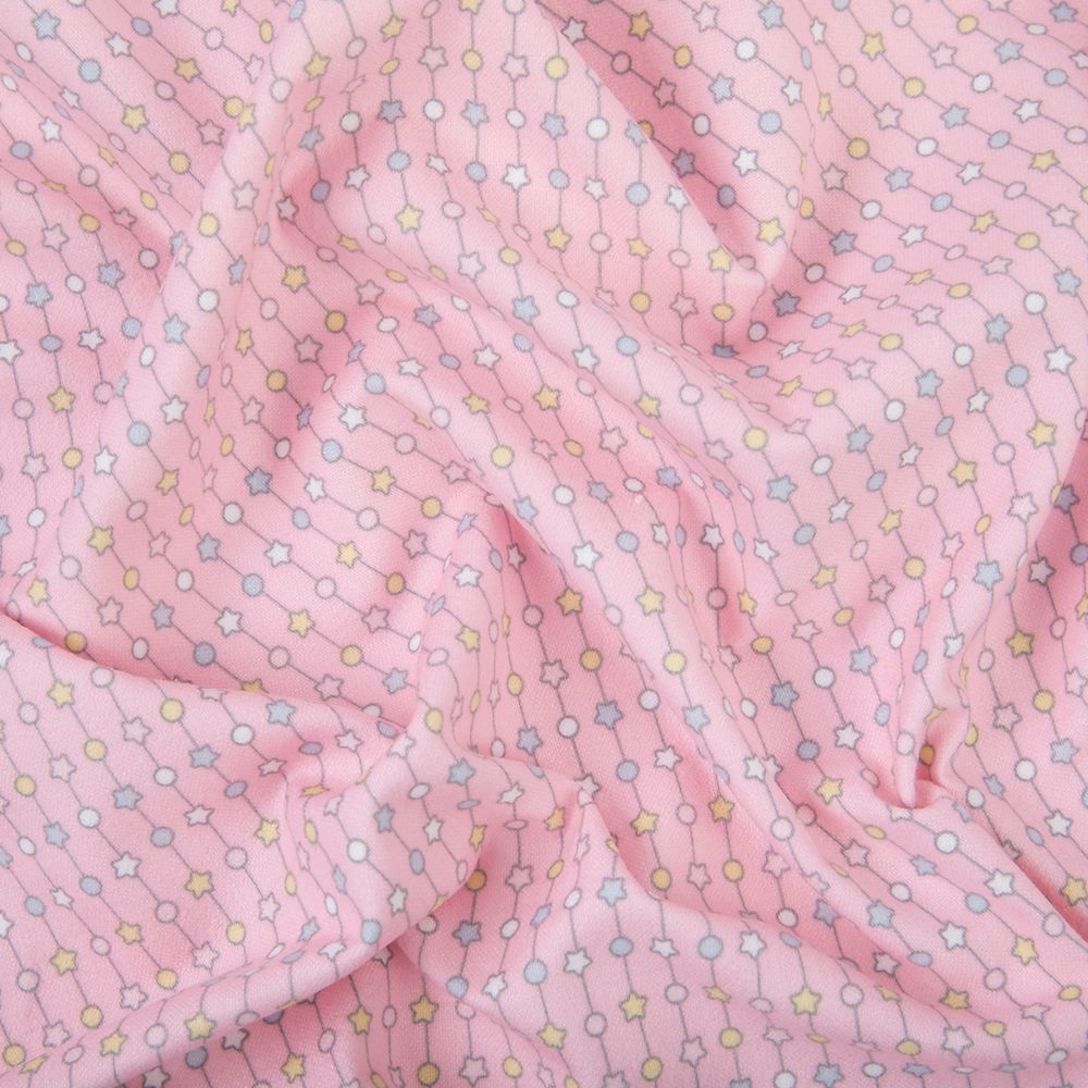 Ткань для пэчворка Peppy Молочные сны фланель, отрез 100х110 см, 175 г/м², МС-14 розовый, Peppy