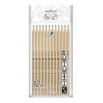 Карандаш чернографитный (набор) ИНЖЕНЕР ОПП ассорти 8х12 шт, 2Т(2Н), Т(Н), ТМ(НВ), ТМ(НВ), ТМ(НВ), ТМ(НВ), М(В), 2М(2В), 3М(3В), 4М(4В), 5М(5В), 6М(6В), ВКФ 12P-1240