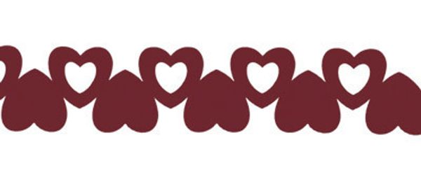 Лента из фетра 5 шт по 1 м, A055 бордо, Annet JFC-01