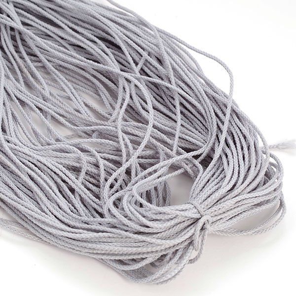 Шнур для мокасин ⌀1.5 мм / 100 метров, св.серый