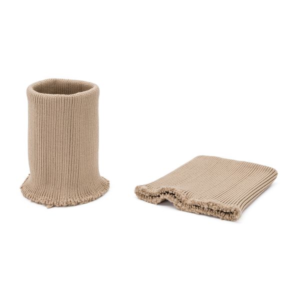 Манжеты трикотажные 9.0х9.5 см, 1 пара, средней плотности 14 кл, 1х1, 8091 бежевый