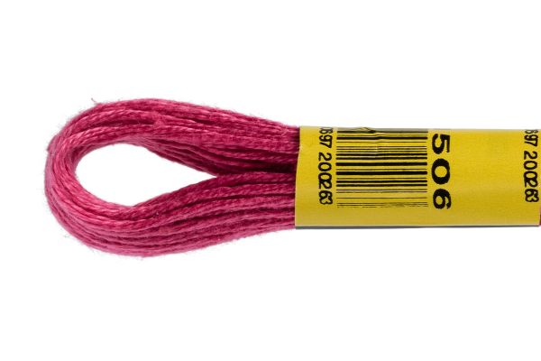 Мулине ПНК им.Кирова цв.1506 (173) т.розовый, Россия, 24 мотка по 8 метров