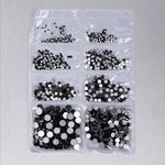 Стразы холодной фиксации TBY.MIX 1 цв.черный уп.1000 шт