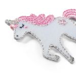 Термоаппликация "Единорог" белый/розовый 1шт, Prym