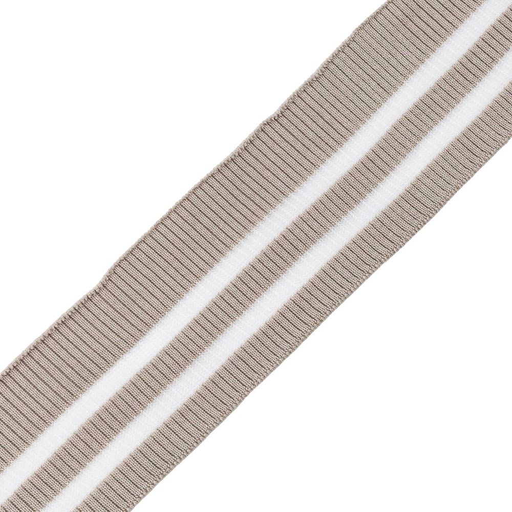 Подвяз (довяз) трикотажный с прозрачными вставками 6 см / 1 метр, серый, 3AR2880