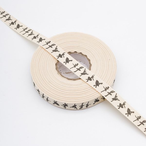 Лента декоративная х/б 15.0 мм / 25±1 метров, балет