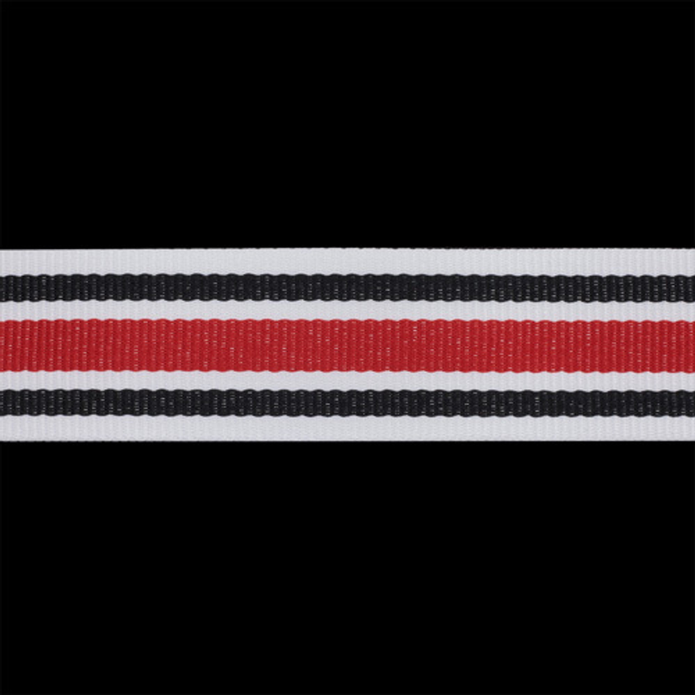 Лента отделочная 30 мм, 50м (белый, красный, черный), 50 м
