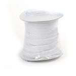 Лента бархатная (тесьма) 10.0 мм / 22.86±1 метров, арт.10VR02 нейлон цв.белый