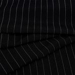 Габардин кач-во Фухуа 180 г/м², 150 см / 3 метра, в полоску, TBY.Gbf.st.24102.1.1.3, цв.01 черный