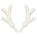 Оленьи рожки 5смх4см, пластик, уп/1пара, белый