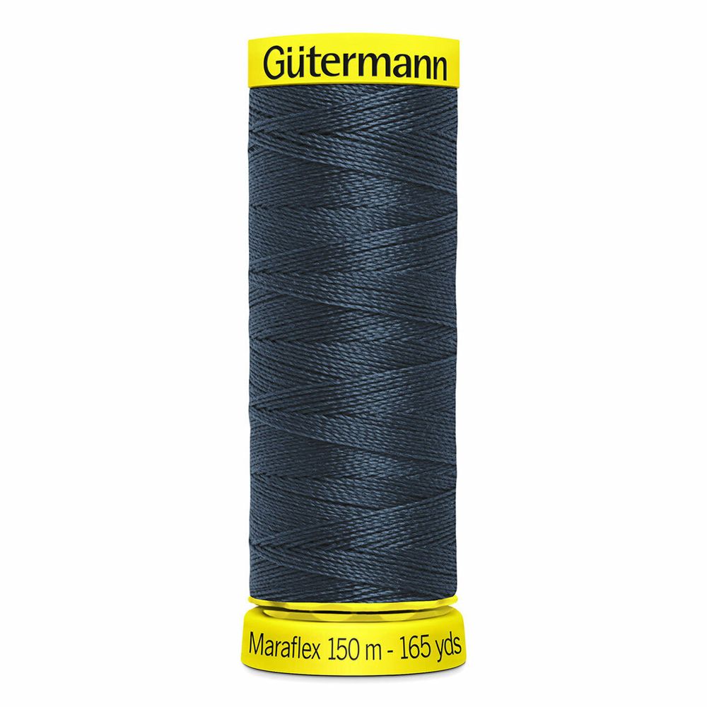 Нитки для трикотажа Gutermann Maraflex, 150м, 339 т.чернильно-синий, 5 катушек