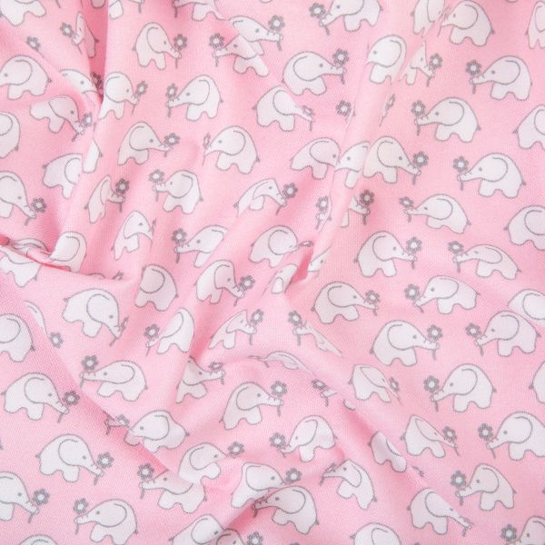 Ткань для пэчворка Peppy Молочные сны фланель, отрез 100х110 см, 175 г/м², МС-23 розовый, Peppy