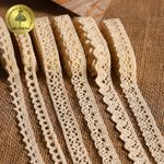 Набор вязаного кружева Kruzhevo №4 цв.молочный (6 дизайнов по 2м)