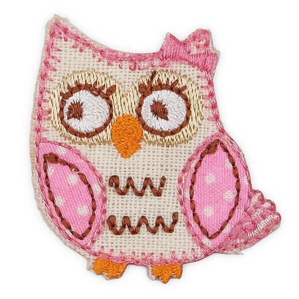 Термоаппликация Сова, 4.3х4.5см, Hobby&Pro