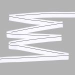 Резинка для мужских трусов и боксеров 30.0 мм / 25 метров, тканая мягкая, 21 г/м, белый/черный полоса