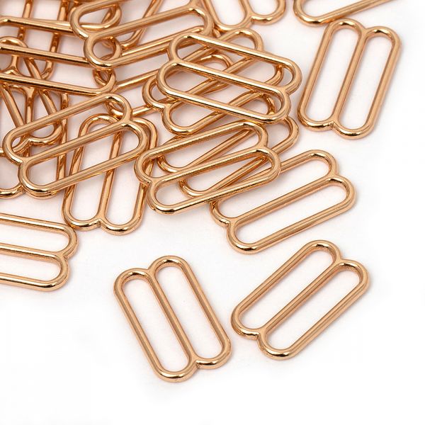 Рамки-регуляторы для бюстгальтера металл 18.0 мм, 818B цв.золото, уп.100 шт