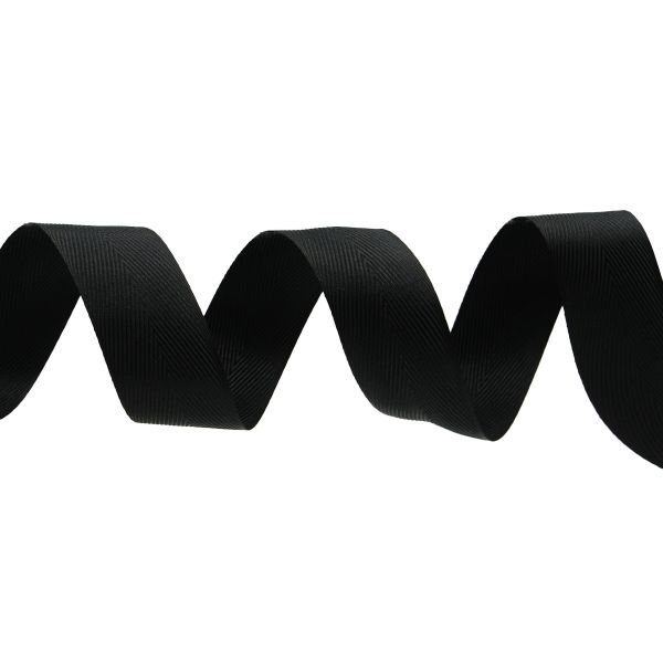 Лента декоративная ёлочка 40.0 мм / 20±1 метров, черный