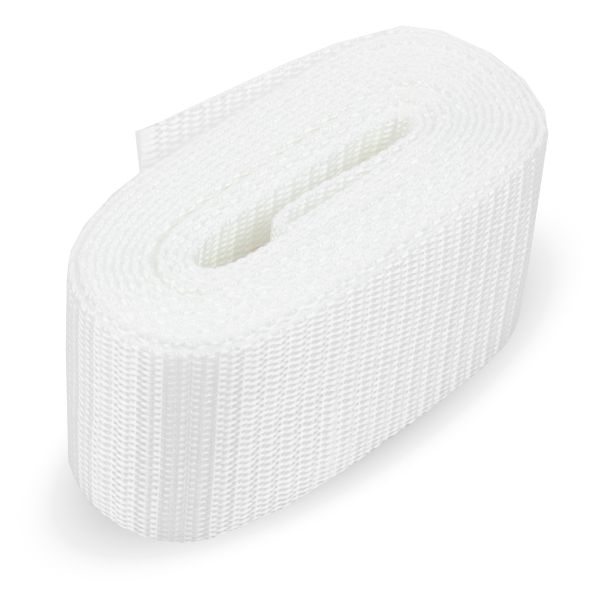 Стропа (ременная лента) 50 мм / 5х2.5 метра, 3731, белый, 3731