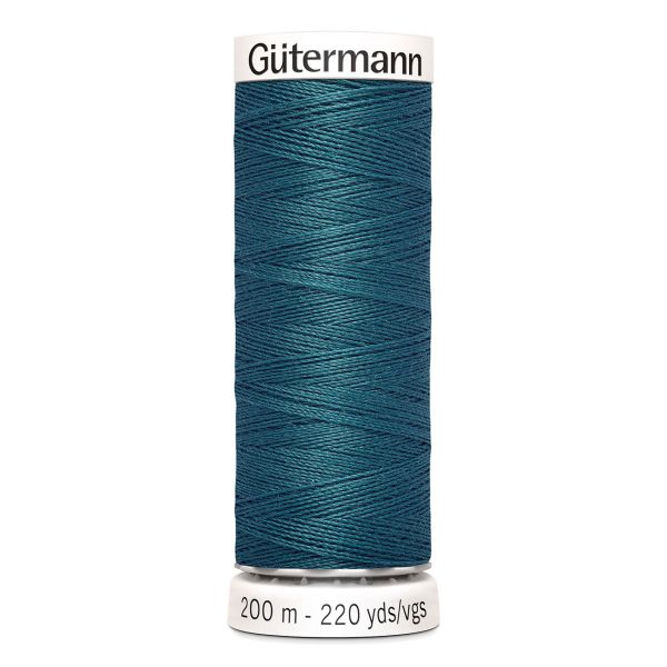 Нитки универсальные Gutermann Sew-all, 200м, 223 лазурно-бирюзовый, 5 катушек