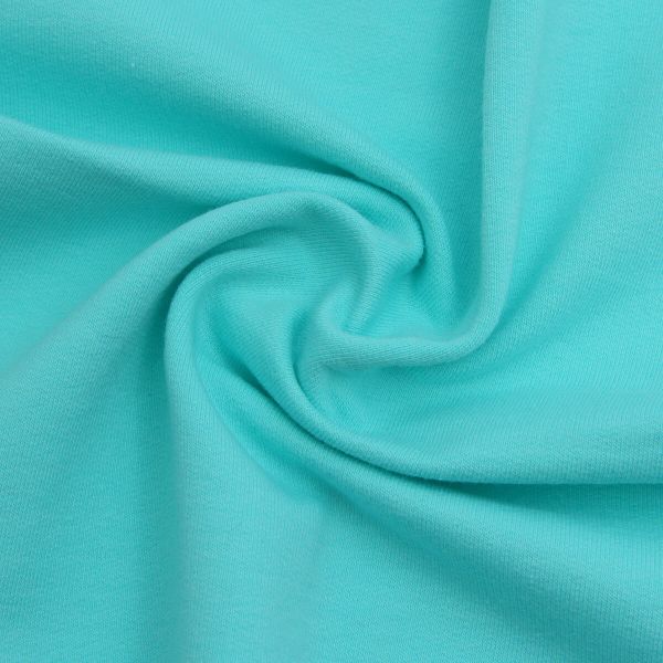 Футер с лайкрой 30/20 кардская петля 50х50см (±2см) 95% х/б 5% лайкра, 240 г/м² (9029а аква), 28947, Sovushka