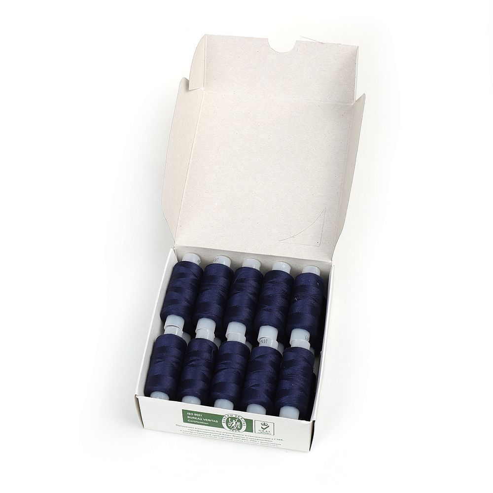 Нитки армированные ПНК им.Кирова 45ЛЛ, бытовые, 200 м / 20 кат., 2008 т.синий