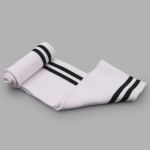 Подвяз (довяз) трикотажный 7.5х80 см, однослойный в полоску, белый/черный