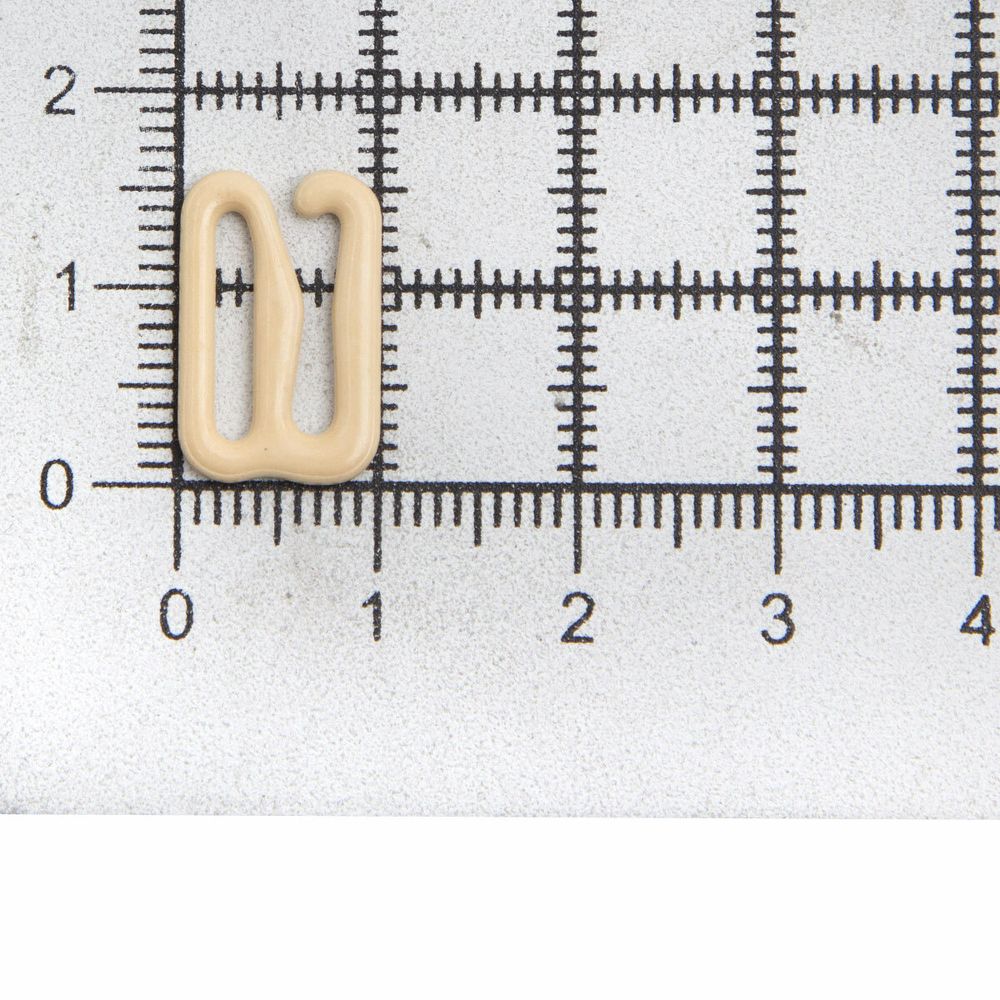 Крючки для бюстгальтера металл 12 мм, 20 шт, C180 телесный, ГВ1009